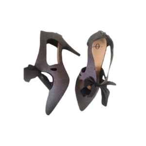 Joey O Gray Bliss Women's Shoes with Black Bow